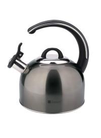 3L Stainless Steel Whistling Kettle With Luxurious Handle Dark Grey