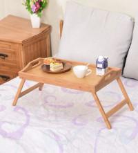 1pc bamboo folding bed tray