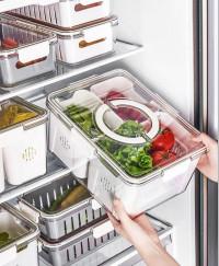 Refrigerator Storage Box For Vegetables And Food Preservation In Kitchen