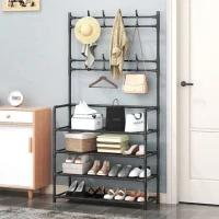 3/4 LAYERS HALL TREE SHOE RACK CLOTHES