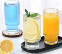 New Ribbed Glass Cups