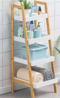 4-Tier Ladder Shelf Storage Organizer