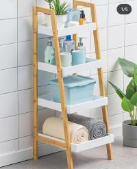 4- Tier ladder shelf storage organizer