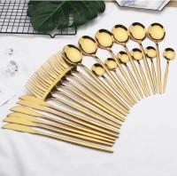 Gold Stainless Steel Cutlery 24 pcs
