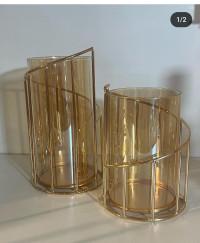 2 CANDLE HOLDERS